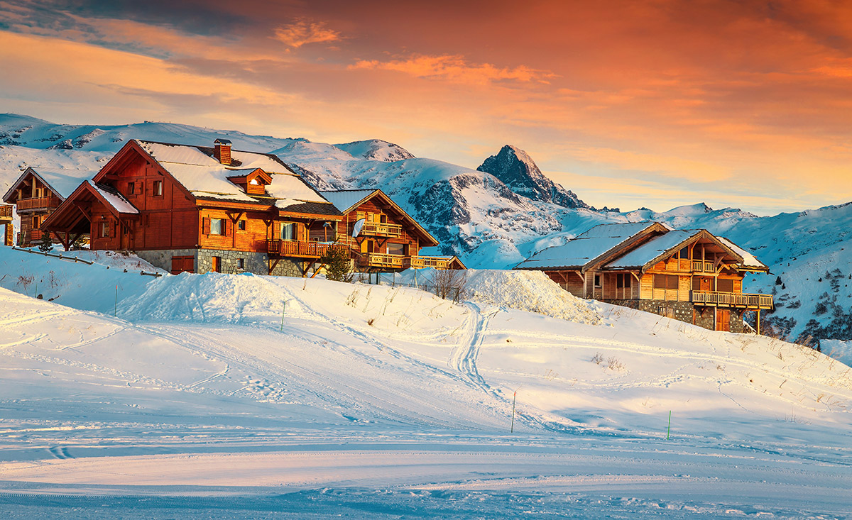 Chalets an der Skipiste